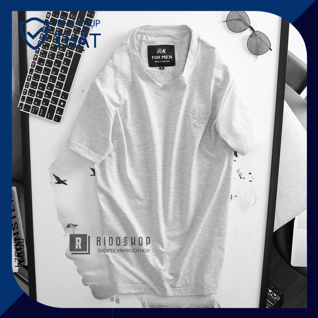 Áo thun nam ngắn tay trơn cao cấp chuẩn shop eagle RTX024av - áo phông nam cotton Riooshop | BigBuy360 - bigbuy360.vn