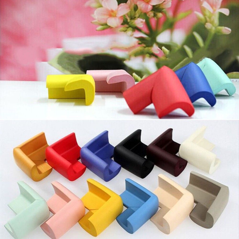 YIYU Set 4 miếng đệm cao su dày bọc cạnh bàn bảo vệ an toàn cho trẻ em