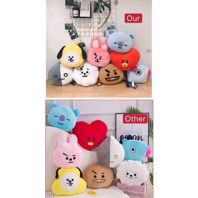 Thú Nhồi Bông Hình Các Nhân Vật Bt21 35cm