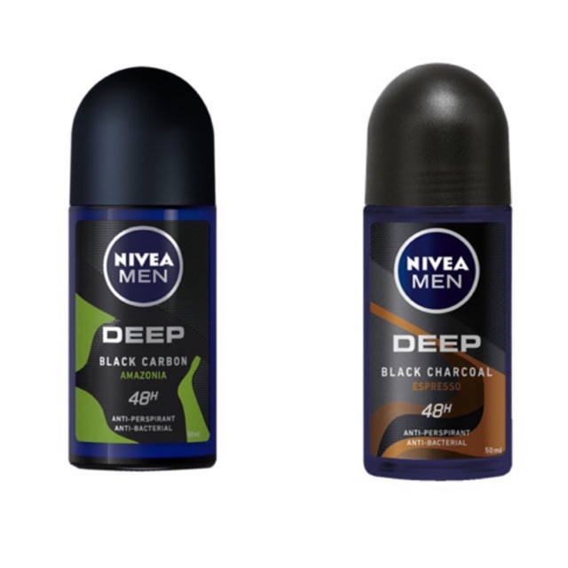 LĂN NGĂN MÙI NIVEA MEN DEEP BLACK CHARCOAL AMAZONIA - ESPRESSO 50ML