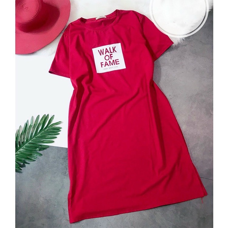 Đầm Suông Dáng Dài Walk Of Fame Váy Bầu Phông Chất Thun Cotton Co Dãn | BigBuy360 - bigbuy360.vn