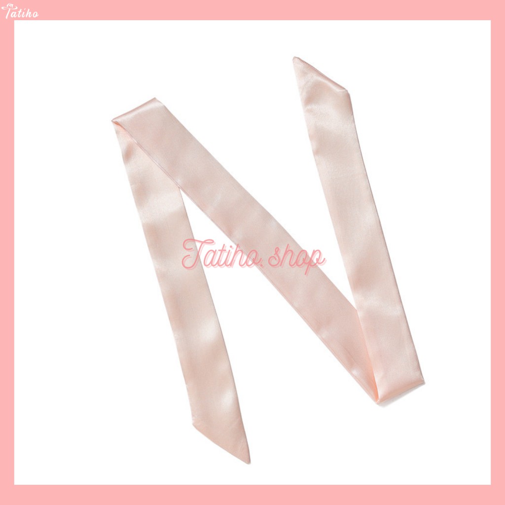 [Hàng Xịn, Giá Tốt] Khăn Quấn Túi Xách, Khăn Turban Trơn Nhiều Màu Sang Trọng - Chất Liệu Satin - 5x90cm - Mã TD005