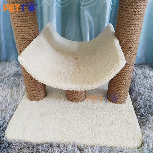 [Mã PET50K giảm Giảm 10% - Tối đa 50K đơn từ 250K] Trụ Cào Móng Cho Mèo Kết Hợp 2 Ổ Nằm CT022