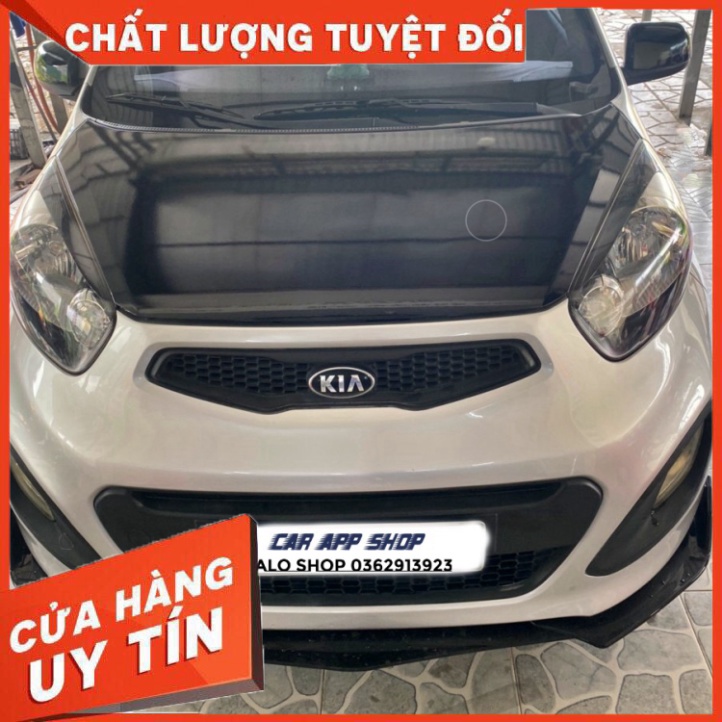 Cản trước thể thao 3 mảnh lắp cho xe Kia morning  đời 2007_2012 và 2013_2020 Hàng Cao Cấp