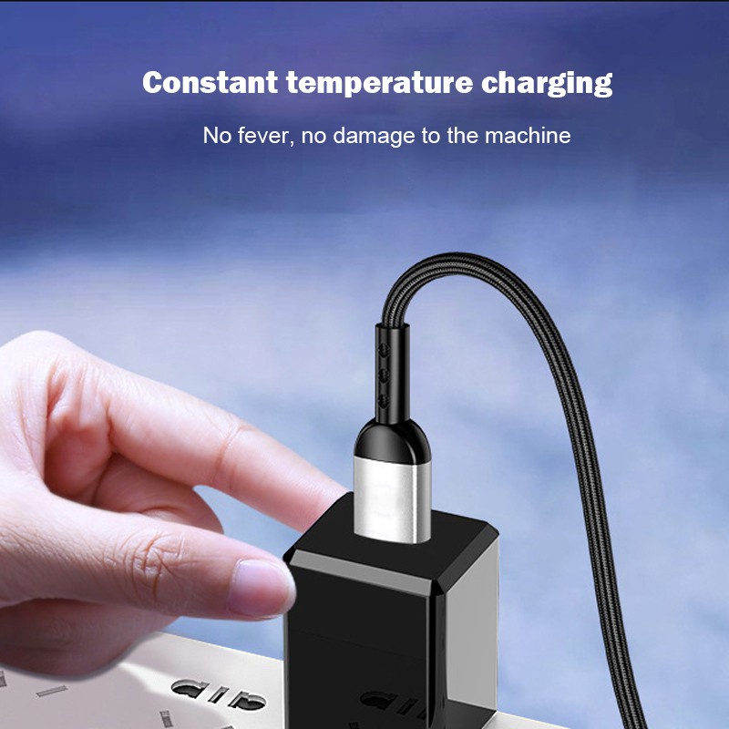 Dây Cáp Sạc Nhanh 5A Cổng Cắm Usb Loại c Có Đèn Led Phát Sáng Thông Minh
