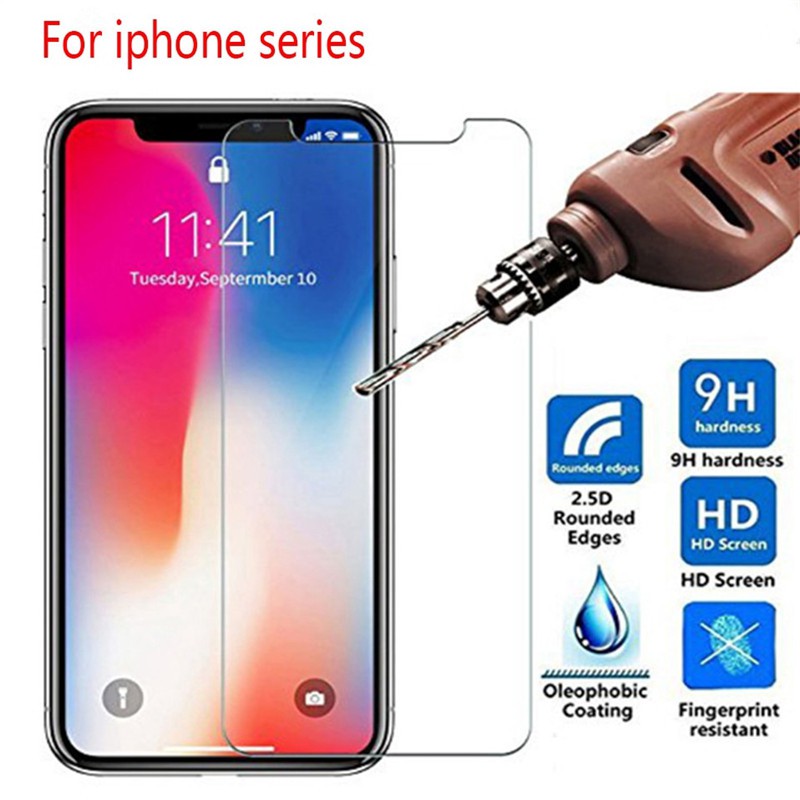 Kính Cường Lực Bảo Vệ Màn Hình Cho Iphone X Xs Max Xr 13 12 Mini 11 Pro Max 5 6 S 7 8 Plus
