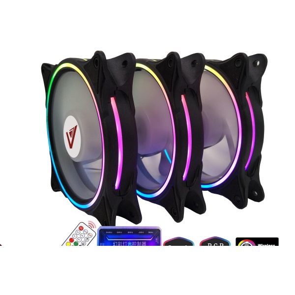 [5❤️][FREESHIP] BỘ KIT 3 FAN CASE LED RGB, HUB VSP V304C - V207 - V206 [HCM]