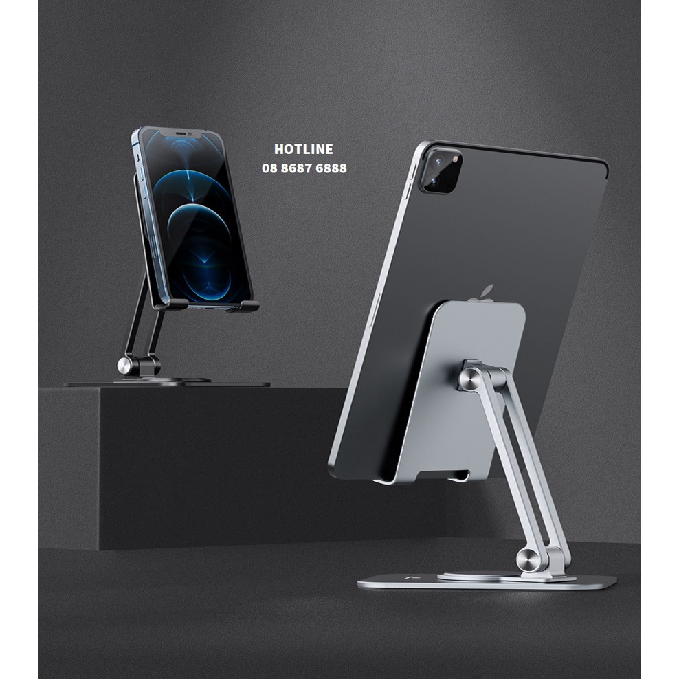 Giá đỡ điện thoại, iphone, ipad, tablet công thái học, chân đế xoay 360 độ tiện lợi L05 cao cấp