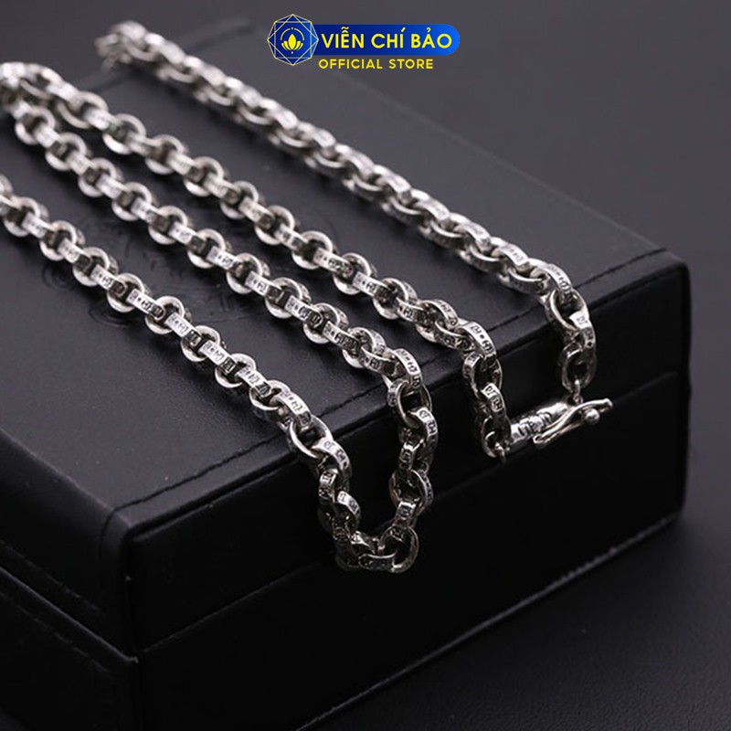 Dây chuyền bạc nam họa tiết chất liệu bạc Thái 925 khỏe khoắn nam tính thương hiệu Viễn Chí Bảo D100036