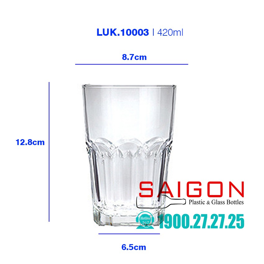 Ly Thủy Tinh Centra Hi Ball 380ml | 420ml , Nhập Khẩu Thái Lan | BigBuy360 - bigbuy360.vn