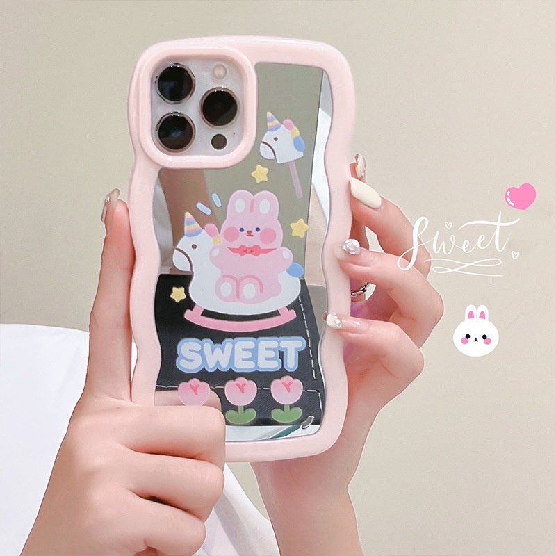 Ốp Lưng Bảo Vệ Apple iPhone Tráng Gương Màu Hồng 14131211 Ốp Điện Thoại mini Xinh Xắn Dành Cho Iphone promax XS XR xsmax se2020 678plus