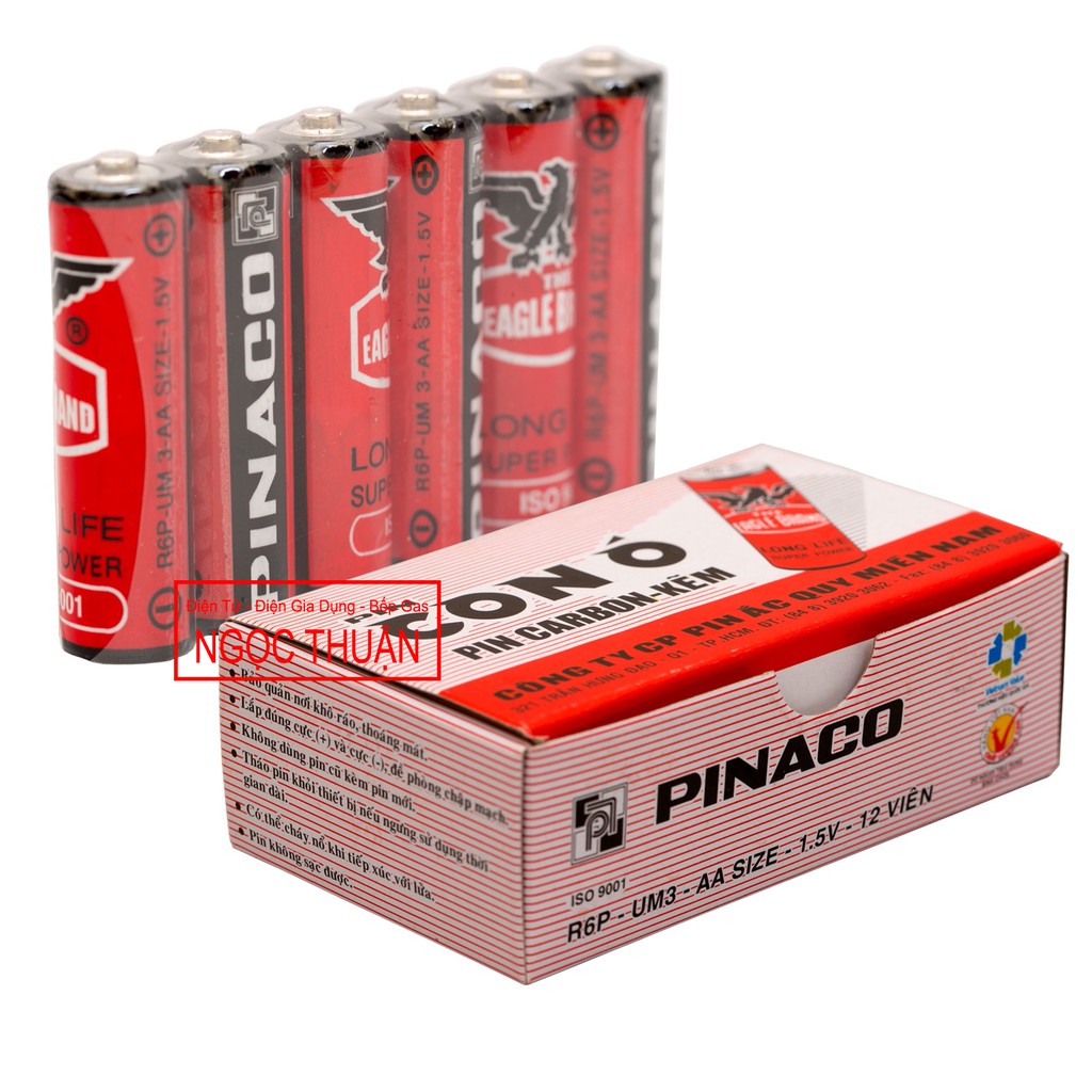 1 Hộp / 24 Viên Pin Tiểu AA Con Ó Pinaco 1.5V