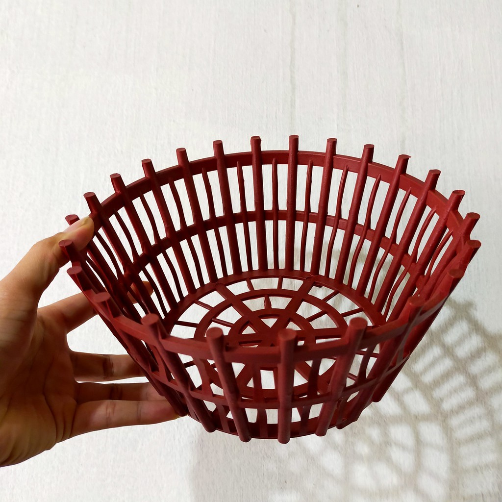 Set 10 Chậu giả gỗ có nan phụ phi 25 - hàng loại 1 - cứng cáp , dày dặn , chống phai màu