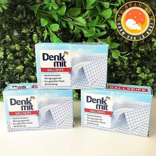 Bánh xà phòng tẩy trắng làm sạch cổ tay nách áo sơ mi Denkmit của Đức 100g đánh bay vết bẩn cứng đầu nhất - mẹ bean bon