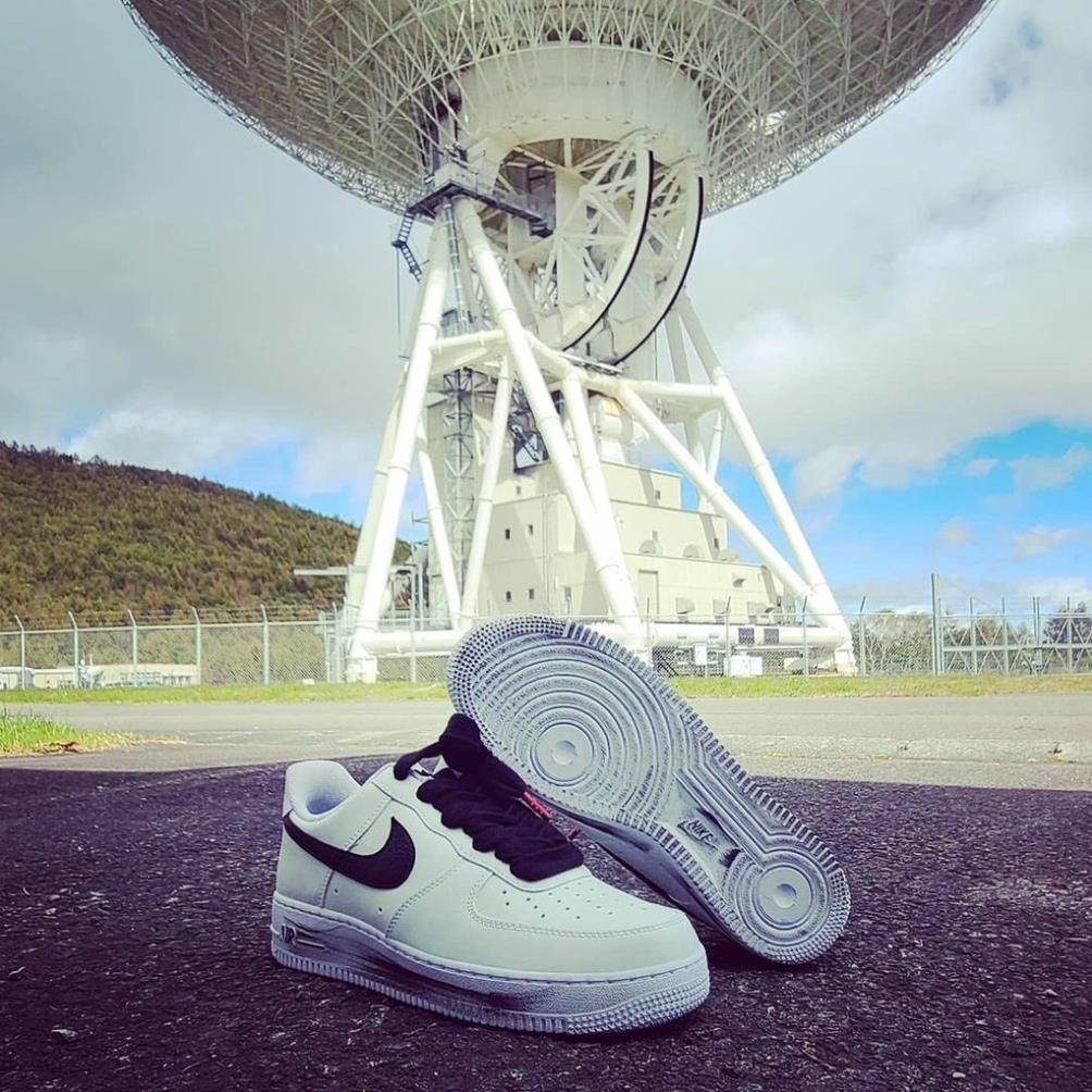 Giày Sneaker Nam Nữ Trắng Cổ Thấp Tăng Chiều Chiều Cao Nike AF1 Hoa Cúc Đế Khâu Da Cao Cấp ;