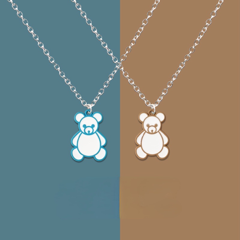 Vòng cổ Mặt Gấu Dễ Thương Phong Cách Hàn Quốc