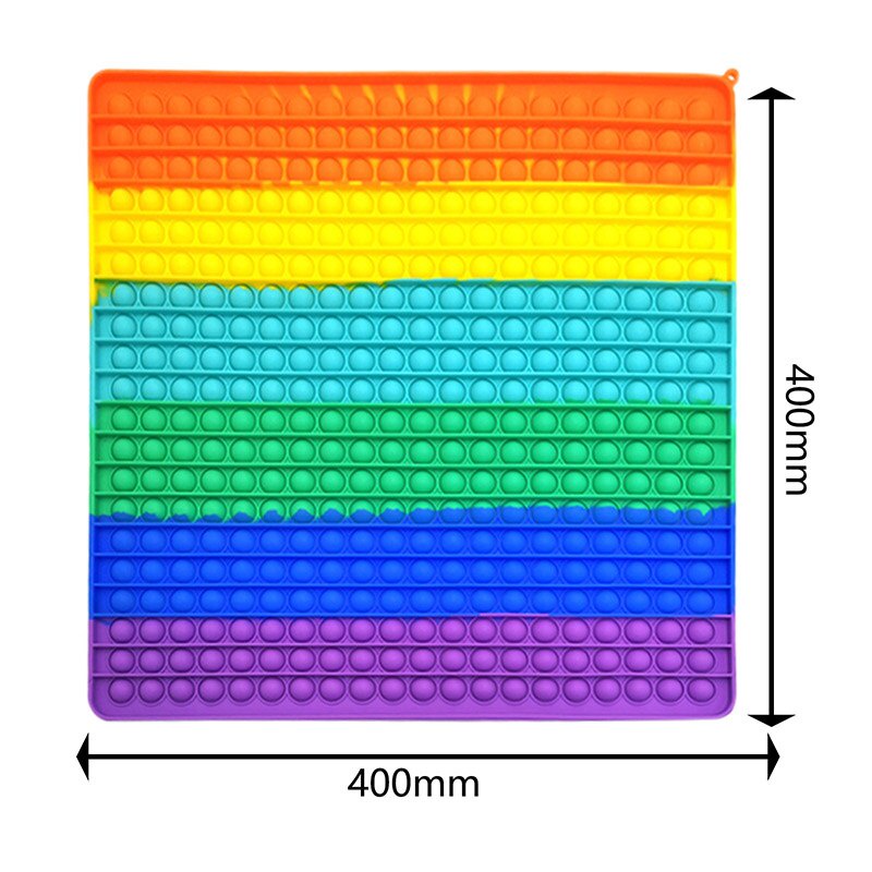 Big Size Pop It Fidget Toys Push Bubble For Schoolbag Board Pendant Adult Stress Relief Toy Pops it Kids Anti-Stress