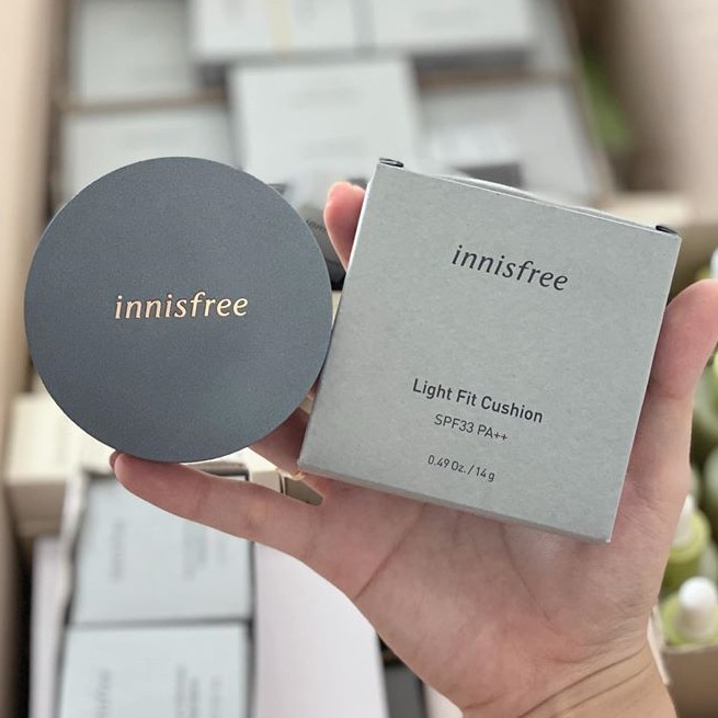 Phấn nước siêu kiềm dầu Innisfree Light Fit Cushion SPF 33 PA++