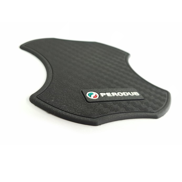 Set 4 miếng dán tay nắm cửa bằng cao su carbon thích hợp cho Toyota Honda