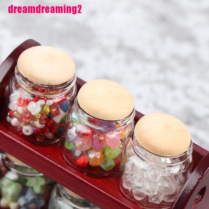 Kệ gỗ tỉ lệ 1: 12 trang trí nhà búp bê độc đáo