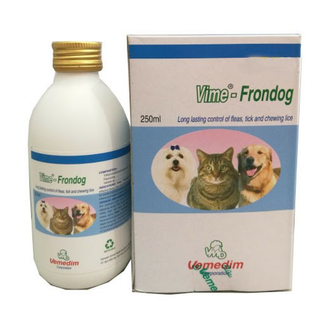 Chai xịt Vime-Frondog diệt ve,rận,bọ chét chó mèo