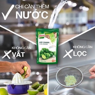 BỘT CHANH KNORR 400g (1 gói bột chanh = 1 tá rổ chanh nguyên chất)