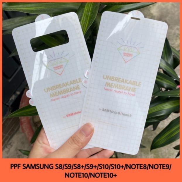 MIẾNG DÁN PPF SAMSUNG S8 PLUS S9 PLUS S10 PLUS NOTE8 NOTE 9 NOTE 10 PLUS