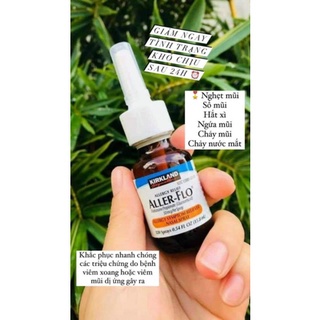 Xịt xoang Kirkland Aller flo 18.2 ml Hàng Mỹ