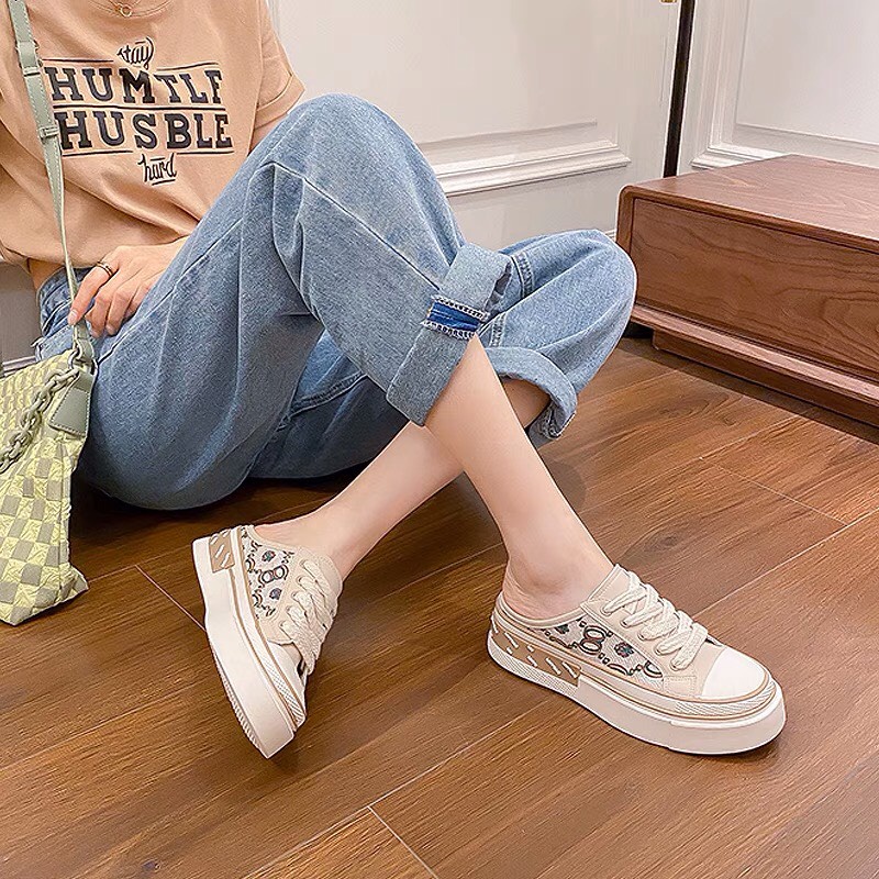 Giày sục thể thao nữ SUNNY đế bánh mì cá tính