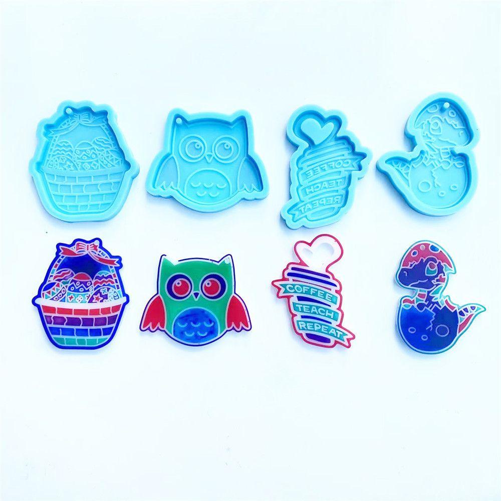 Khuôn Silicone Tạo Hình Làm Mặt Dây Chuyền Hình Thỏ Phục Sinh