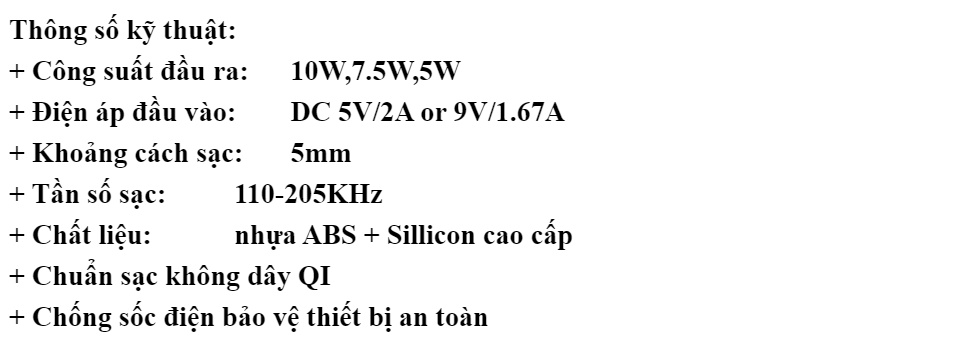 Sạc Nhanh Siêu Mỏng Thông Minh, Có Đèn Led Báo, đế sạc không dây kiêm giá đỡ điện thoại