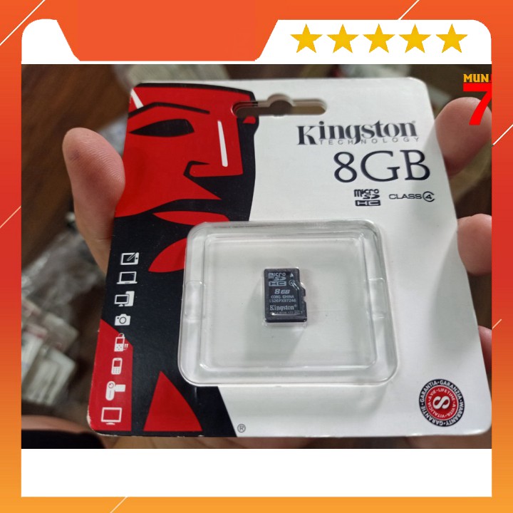 Thẻ Nhớ Kingston Micro SD 8GB Class 4 - SDC4/8GBSP