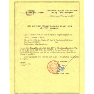 👍YẾN SÀO TINH CHẾ NGUYÊN CHẤT 100%