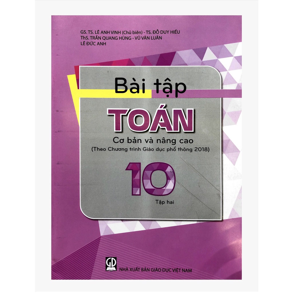 Sách - Bài tập cơ bản và nâng cao Toán 10