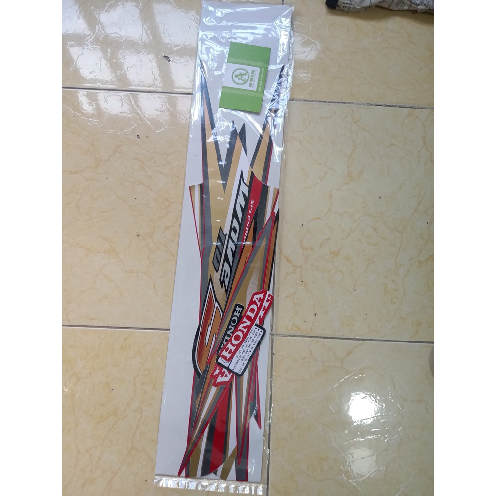 Tem xe máy Wave S110 MÀU Đỏ