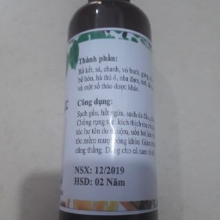 Dầu gội bồ kết, thảo mộc.
