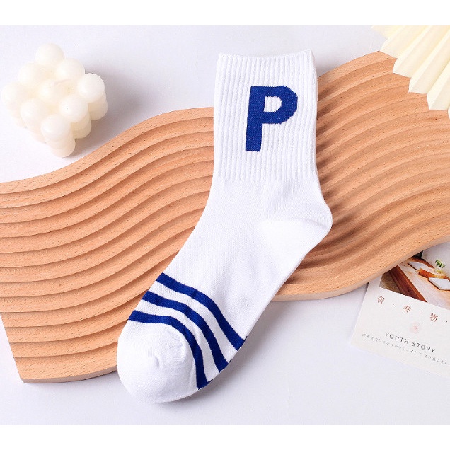 Vớ Chữ P cổ cao Nam Nữ phong cách thể thao, trẻ trung và năng động.