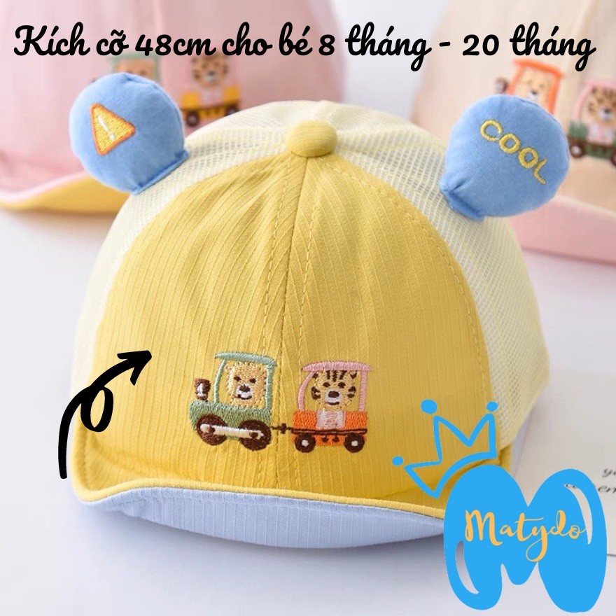 Mũ cho bé gái bé trai MATYDO nón lưỡi trai hình hổ đáng yêu phụ kiện trẻ em MU012