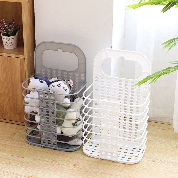 Giỏ đựng quần áo treo tường, giỏ đựng đồ dơ, đồ chơi gấp gọn Việt Nhật - MTDDT