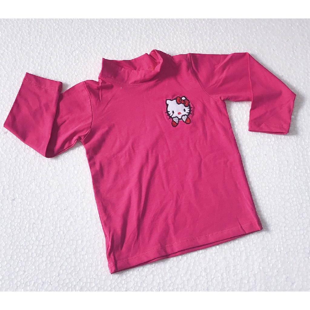 Áo bé gái giữ nhiệt cotton 4 chiều mèo Hello Kitty