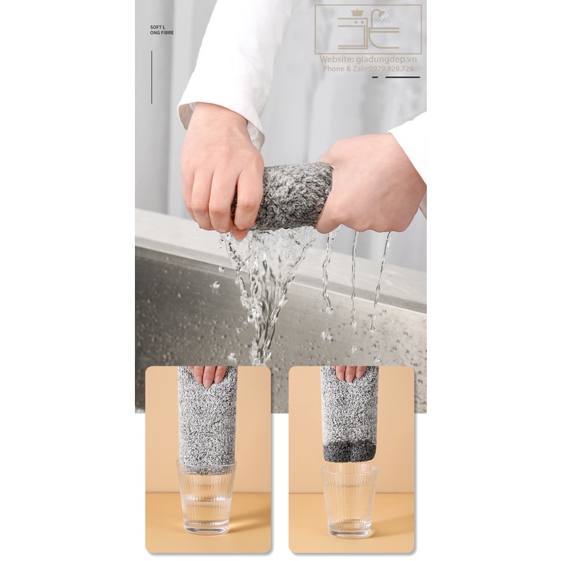 Khăn lau đa năng bếp, bát đĩa, cốc chén thấm nước - LOẠI ĐẶC BIỆT - BỀN - ĐẸP - RẺ NHẤT SHOPEE