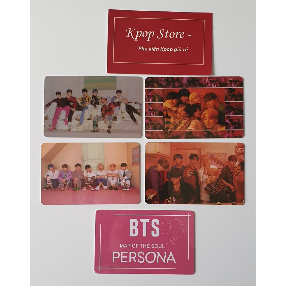 Sét card Nhựa PVC BTS Map of the soul Persona