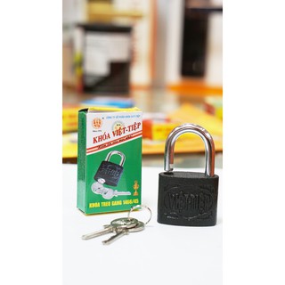 [Chính Hãng] Khoá treo gang Việt-Tiệp cao cấp, chống trộm, chống cắt| Mã SP: 1466/45