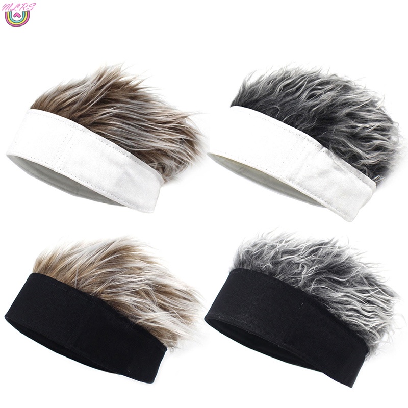Mũ beanie mềm mại thoáng khí gắn tóc giả cho nam nữ
