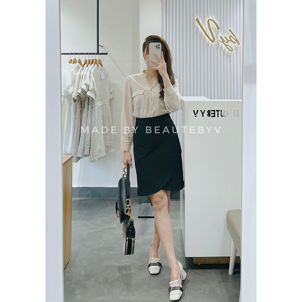 BEAUTEBYV - Áo cổ tàu túi ốp | BigBuy360 - bigbuy360.vn