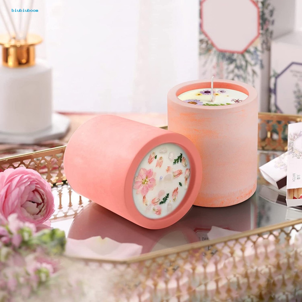 Khuôn Silicone Làm Lọ Nến Hình Trụ Đa Năng Tiện Dụng