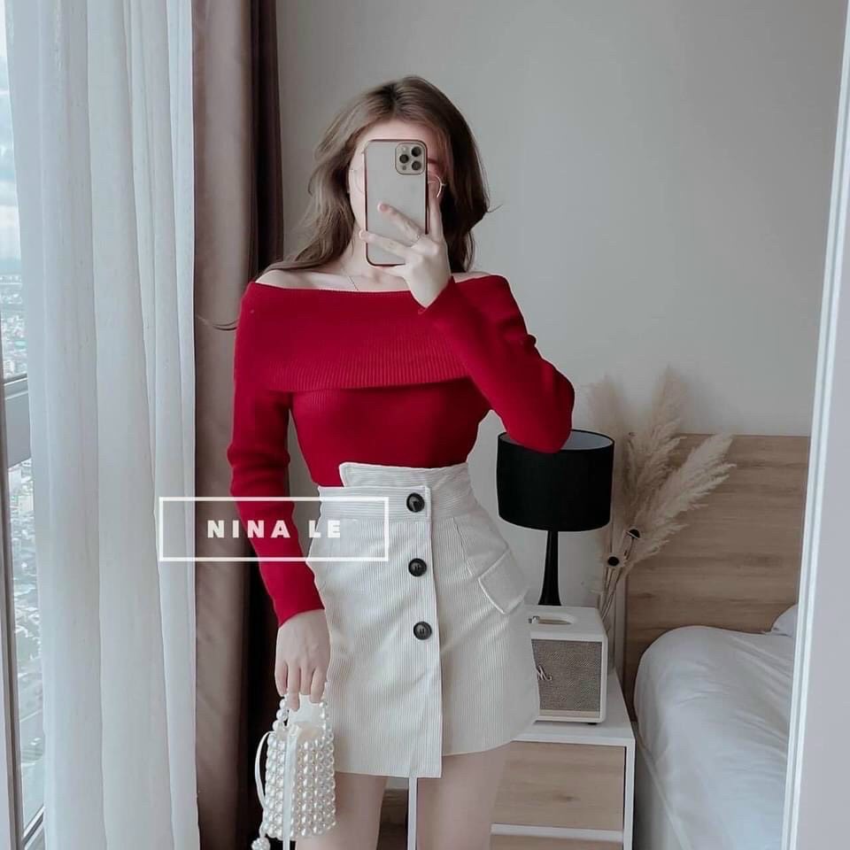 SET ÁO + CHÂN VÁY NHUNG BIGSIZE KÈM ẢNH THẬT