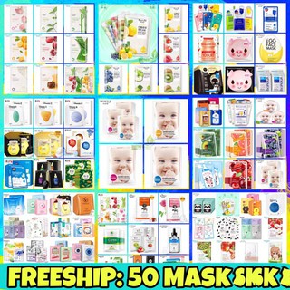 Combo Mix 20 Gói Mặt Nạ Bioaqua, Maycreate, One Sping,  Mask Nội Địa Trung
