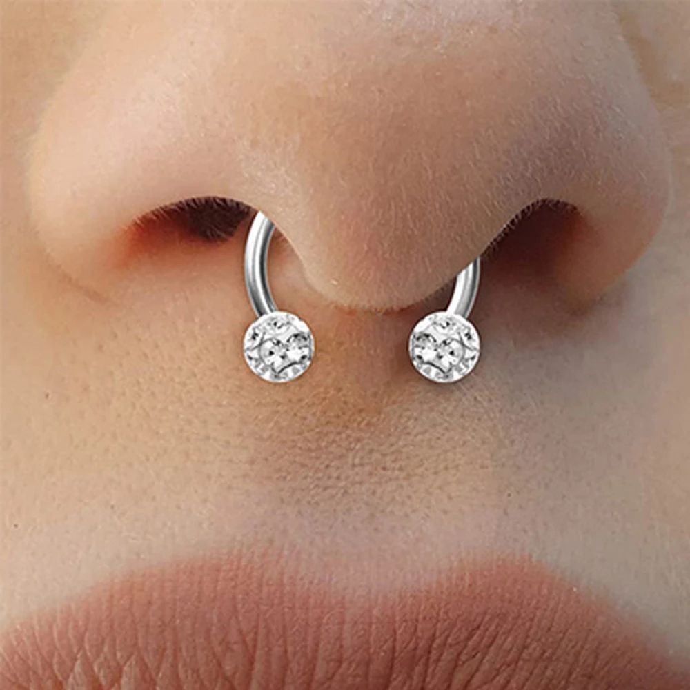 Khuyên xỏ cơ thể hình chữ U bằng thép không gỉ cá tính