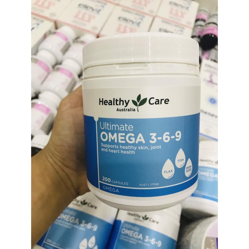 Viên Uống Healthy Care Ultimate Omega 3-6-9 Hộp 200 Viên